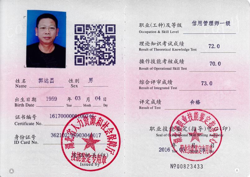 信用管理師-郭達(dá)昌